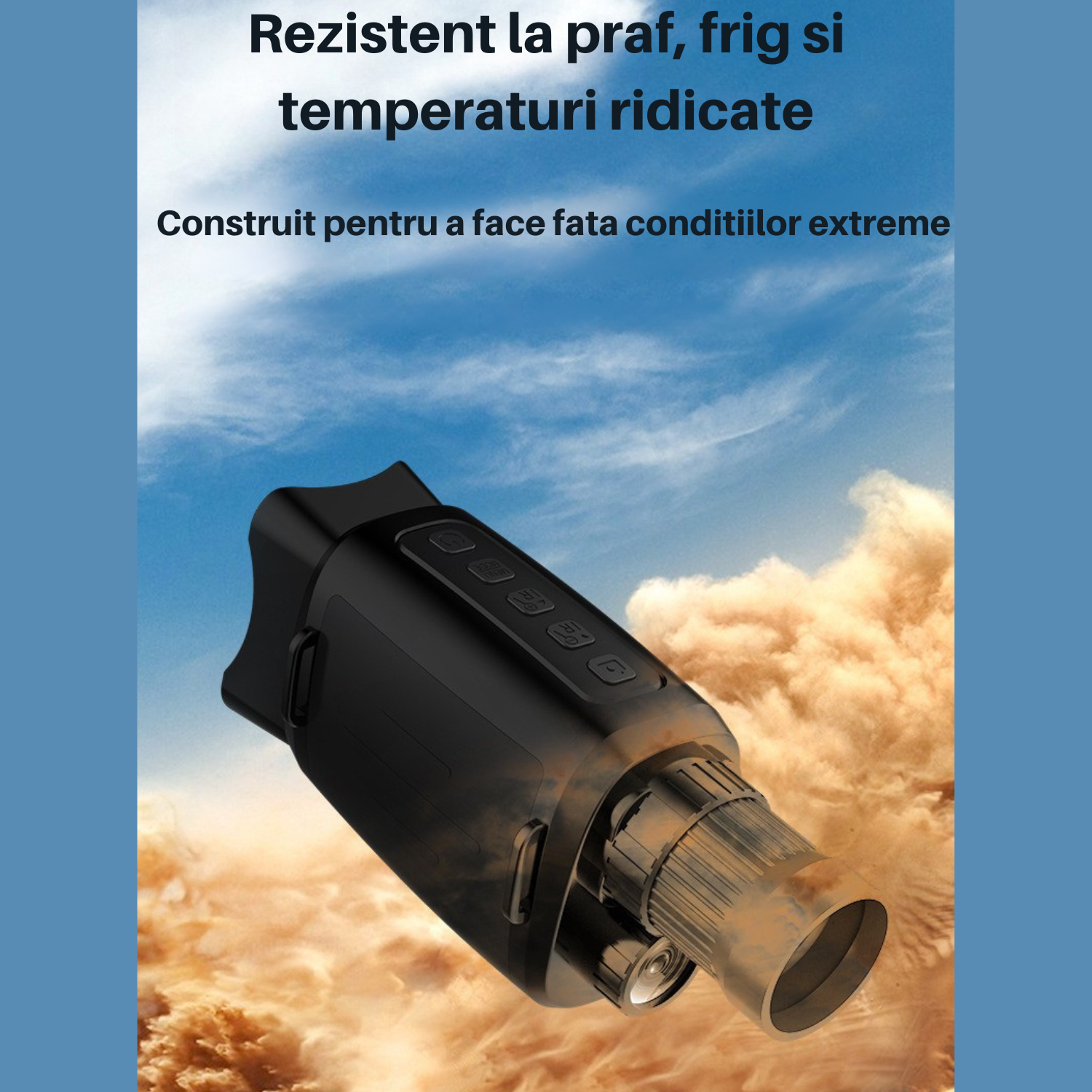 Monoclu digital infraroșu Invincio Explore, rezolutie FullHD, zoom 16x, negru, 120x150x60mm