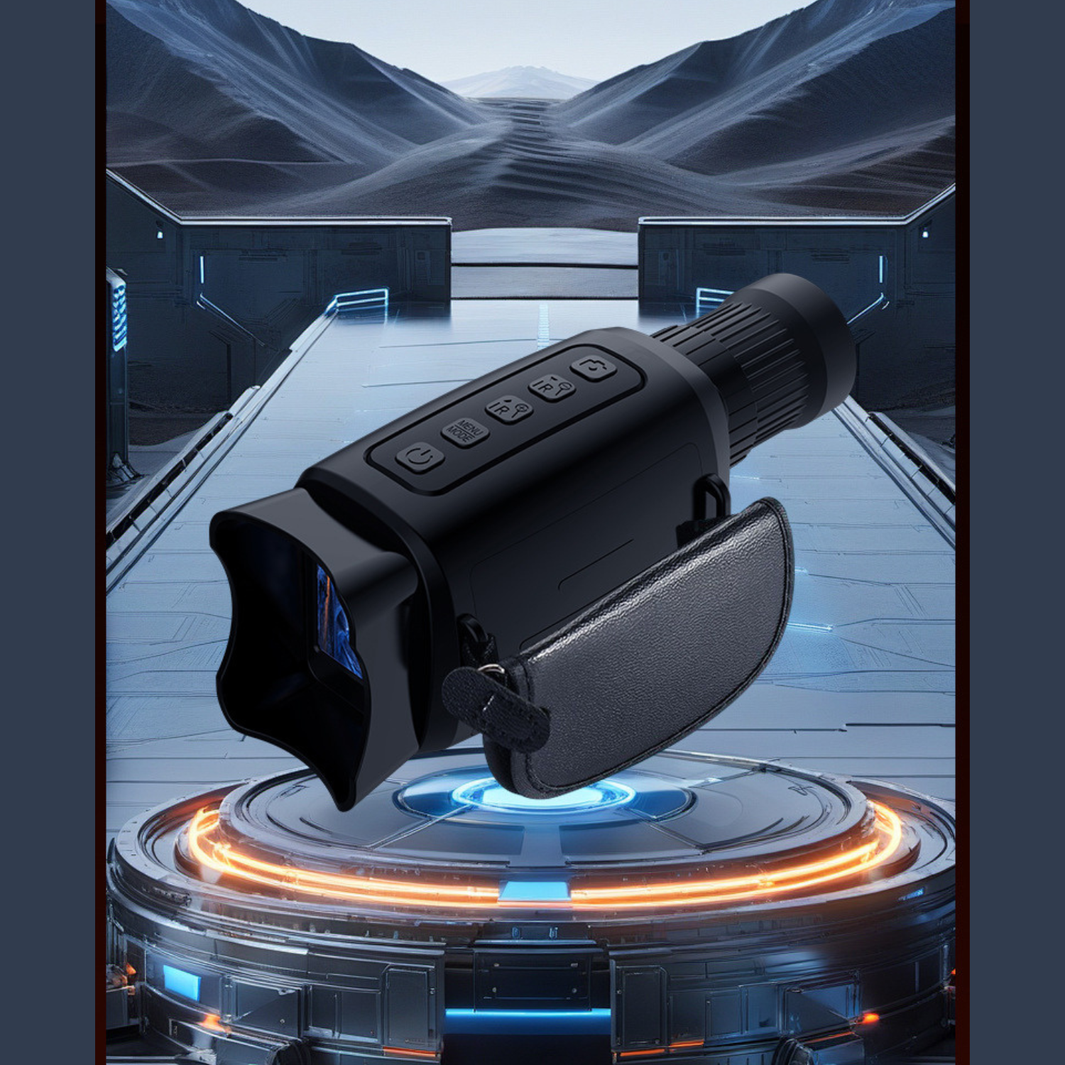 Monoclu digital infraroșu Invincio Explore, rezolutie FullHD, zoom 16x, negru, 120x150x60mm