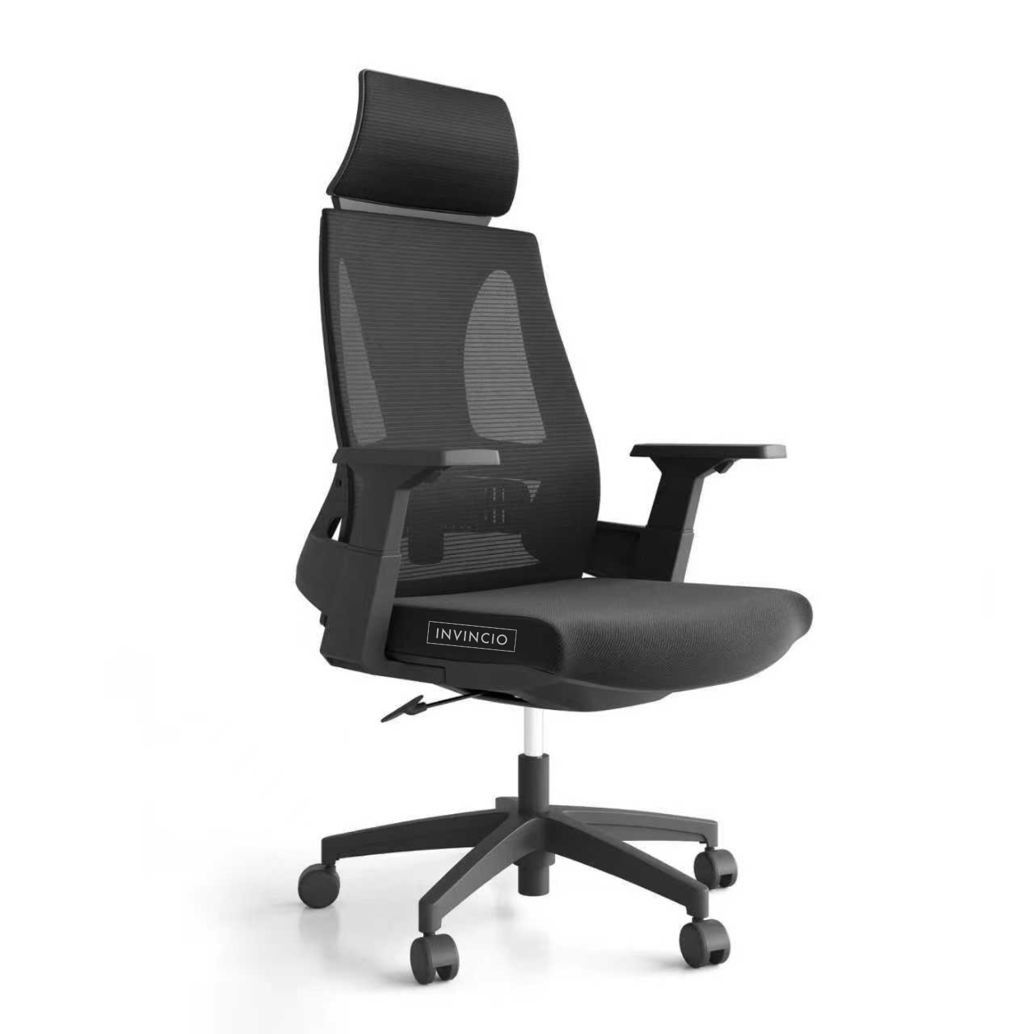 Invincio Walker-H – Scaun ergonomic mesh cu brate 3D, negru