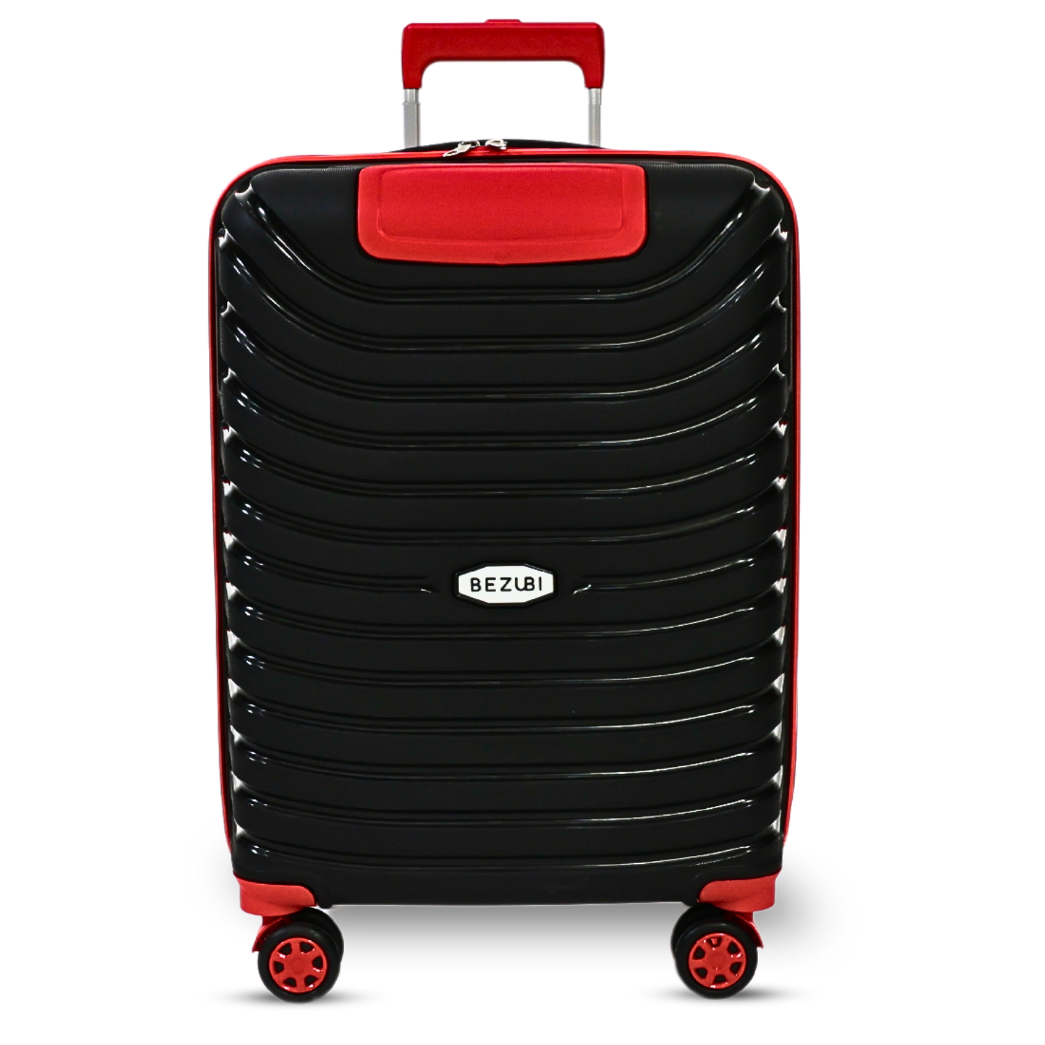 Troler mic, bagaj de mana, 55x40x20, Negru-Rosu