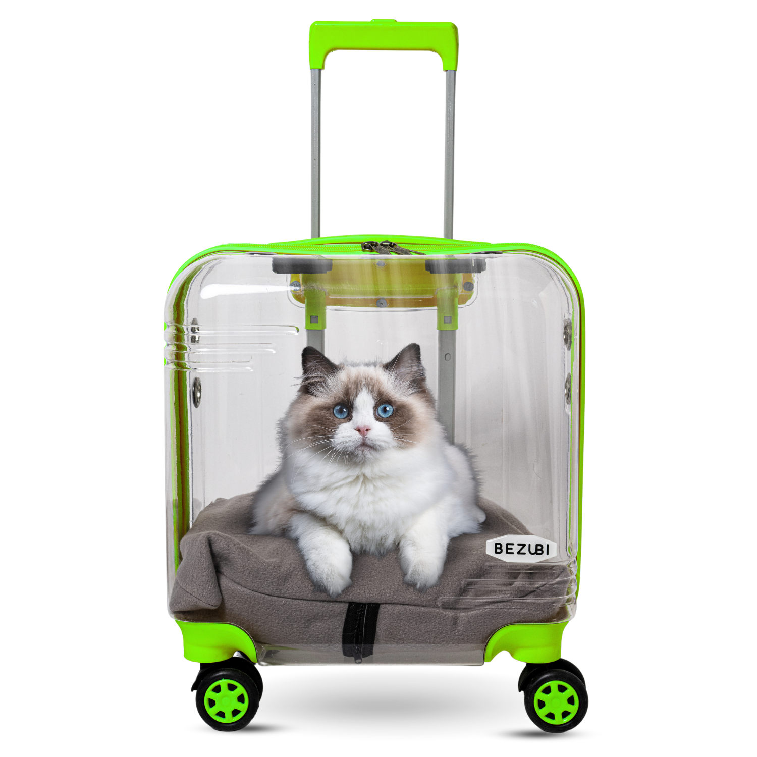 Troler Transport Bezubi Pet, pentru Animale de Companie, Verde
