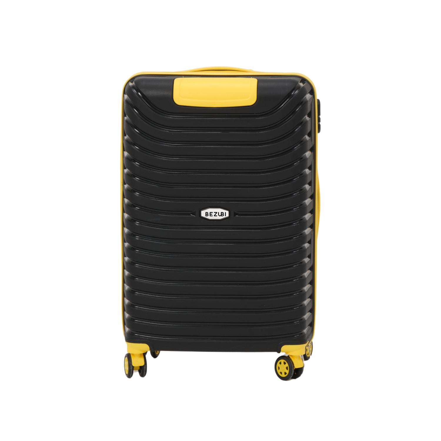 Troler mediu, bagaj de mana, 71x60x30, Negru Galben