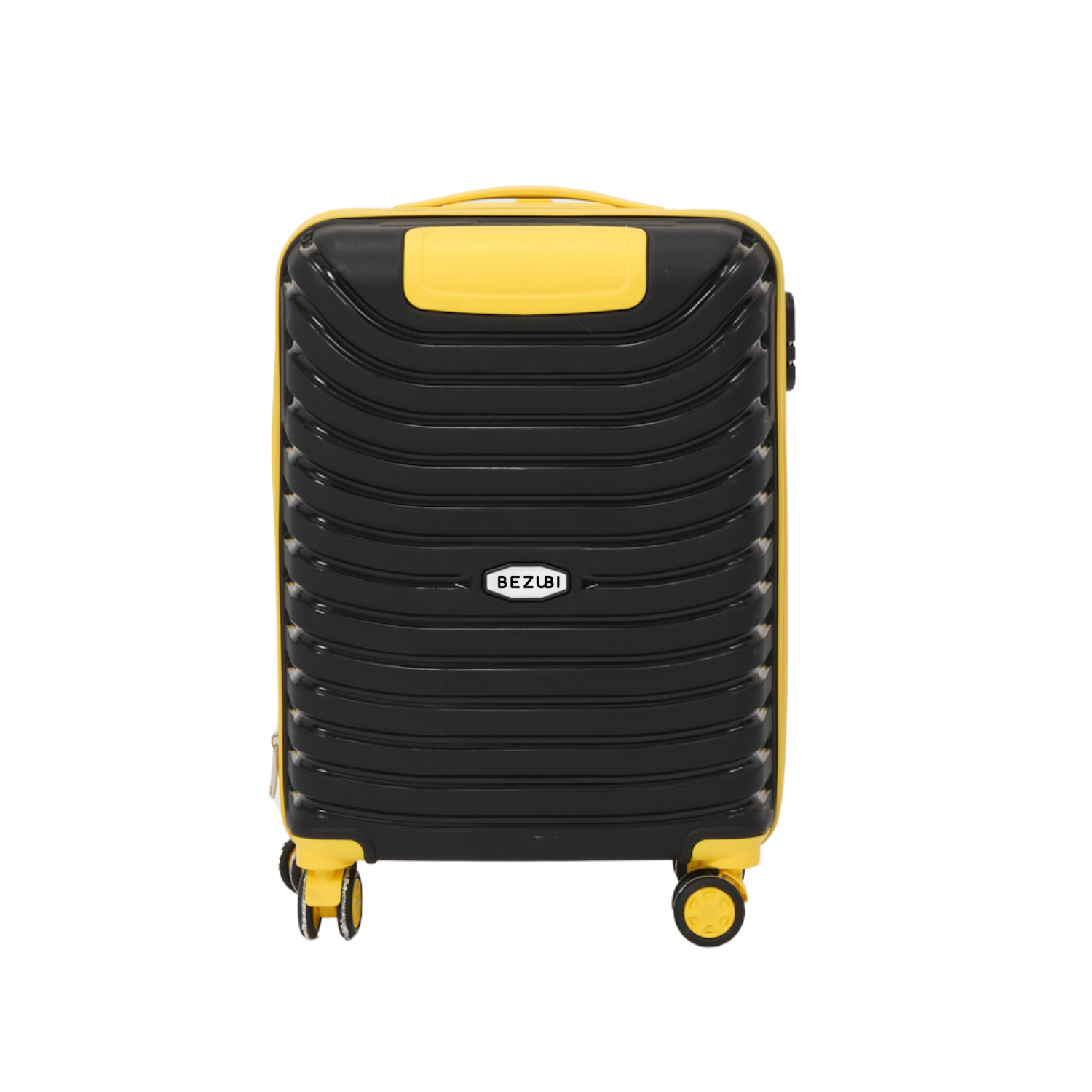 Troler mic, bagaj de mana, 55x40x20, Negru Galben