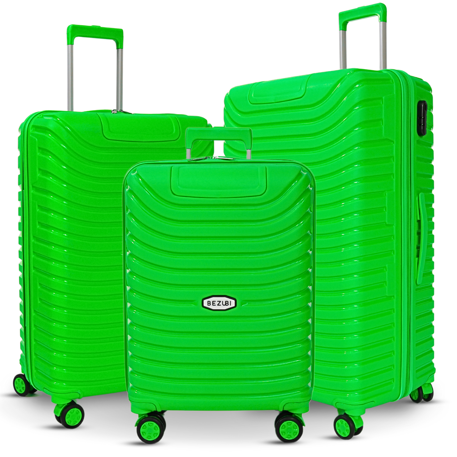 Set complet 3 trolere pentru vacanta, Verde