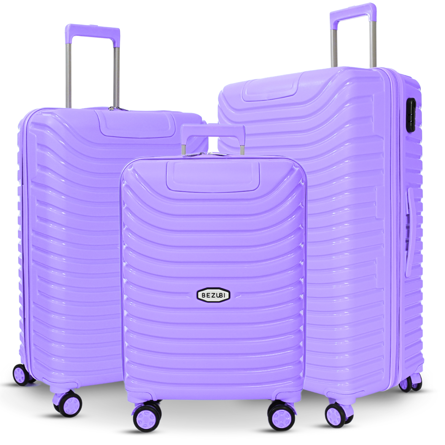 Set complet 3 trolere pentru vacanta, Mov