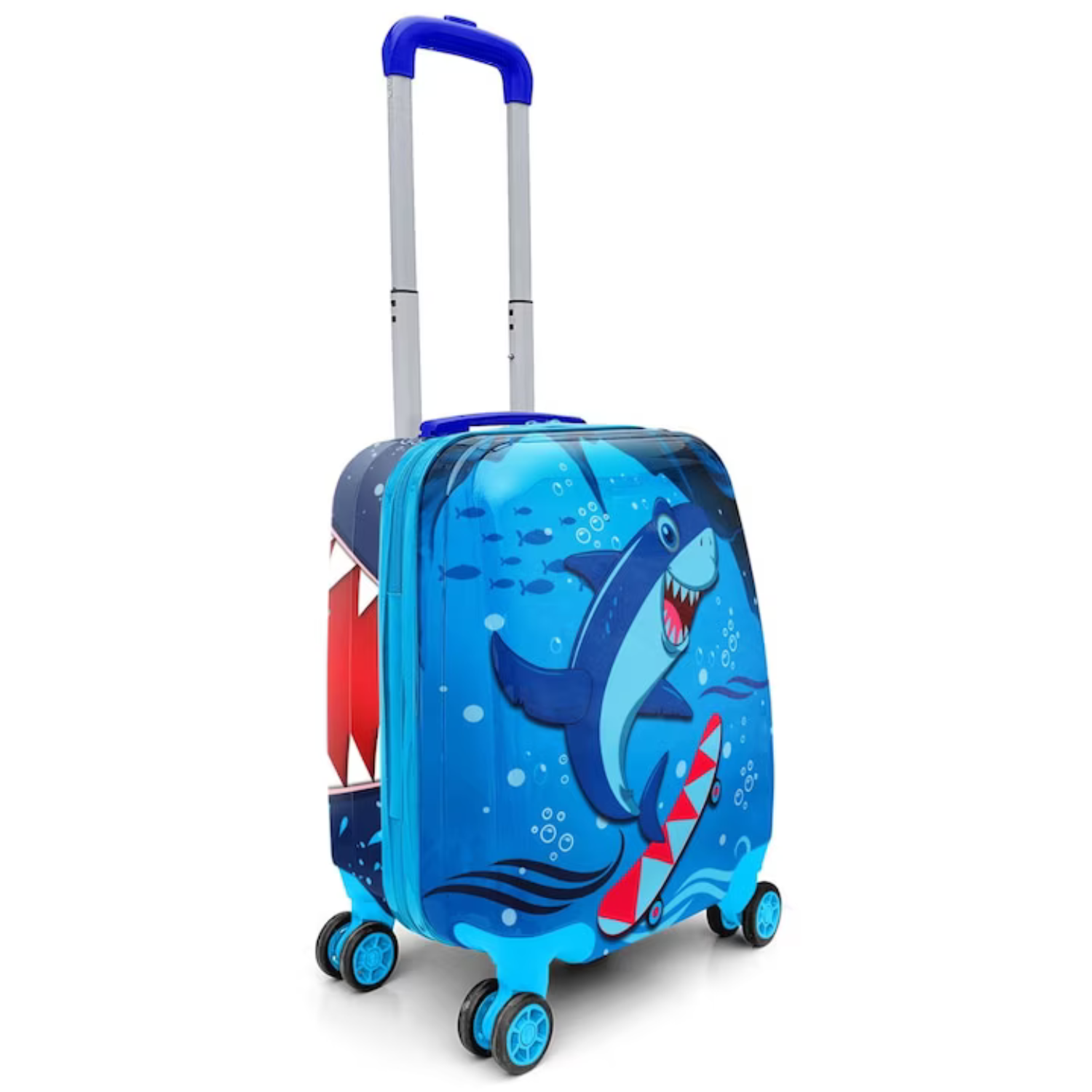 Troler pentru Copii Bezubi Junior, Model Shark, Bagaj de Cabina