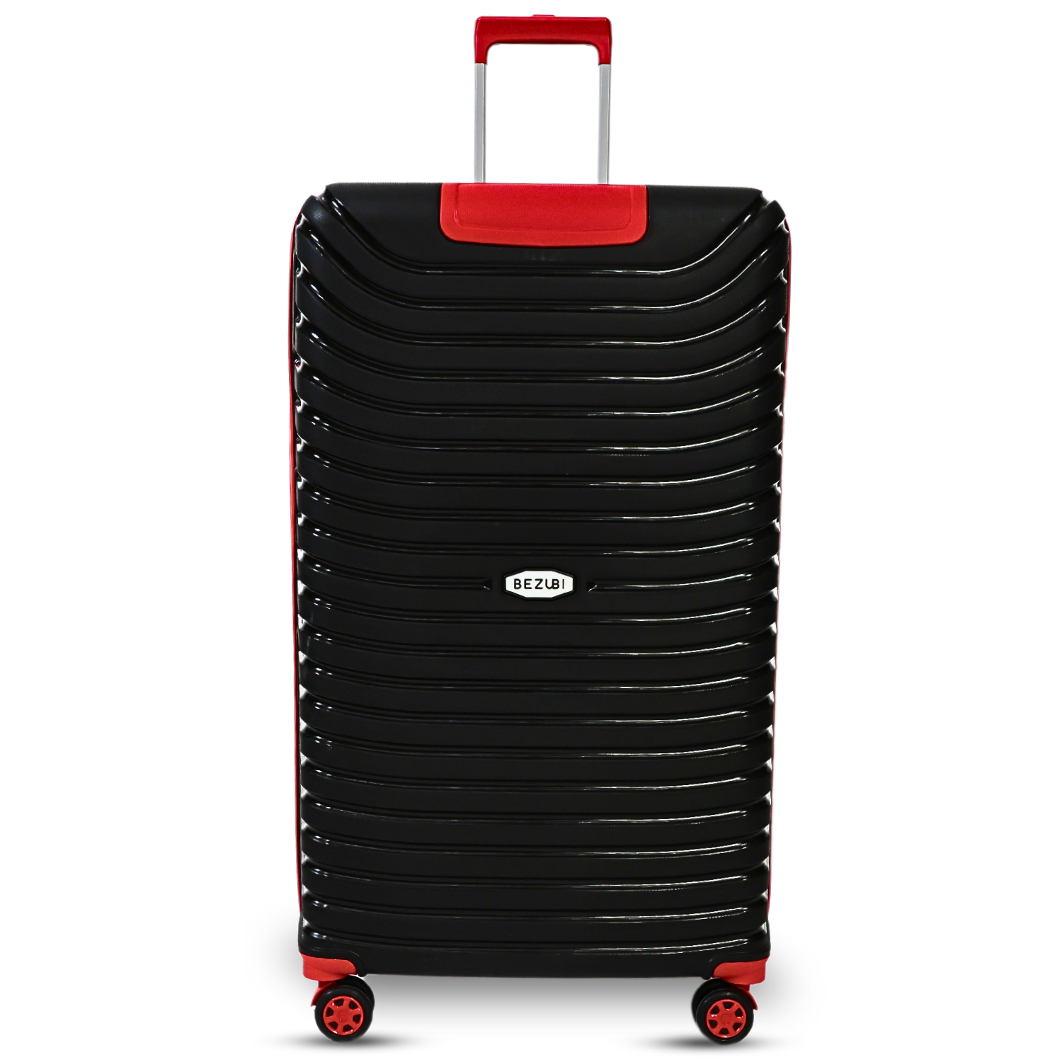 Troler mare, bagaj de cala, 84x50x38, Negru-Rosu