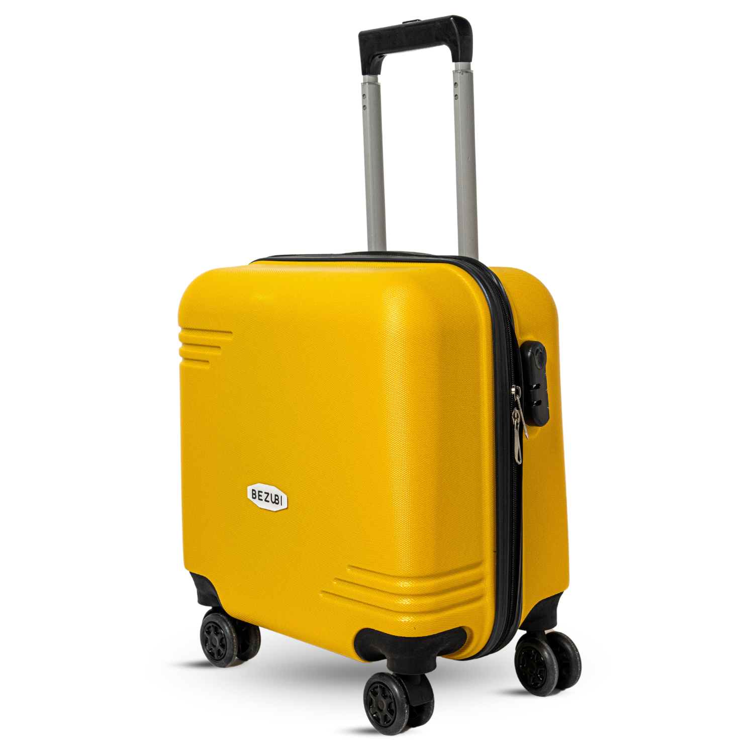 Troler Cabina Bezubi On the Go, Maner Telescopic, Galben Imperial