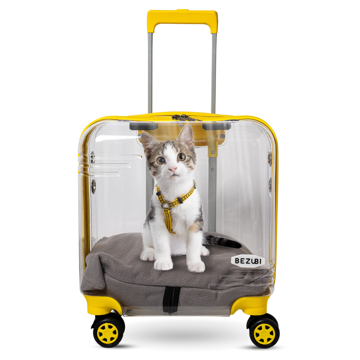 Troler Transport Bezubi Pet, pentru Animale de Companie, Galben