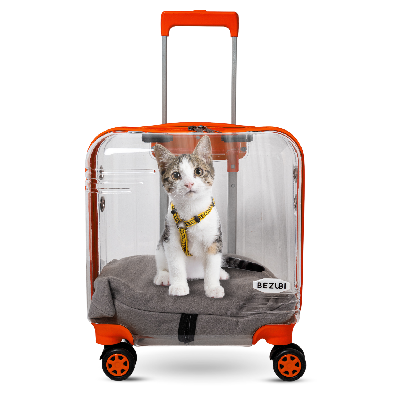 Troler Transport Bezubi Pet, pentru Animale de Companie, Portocaliu