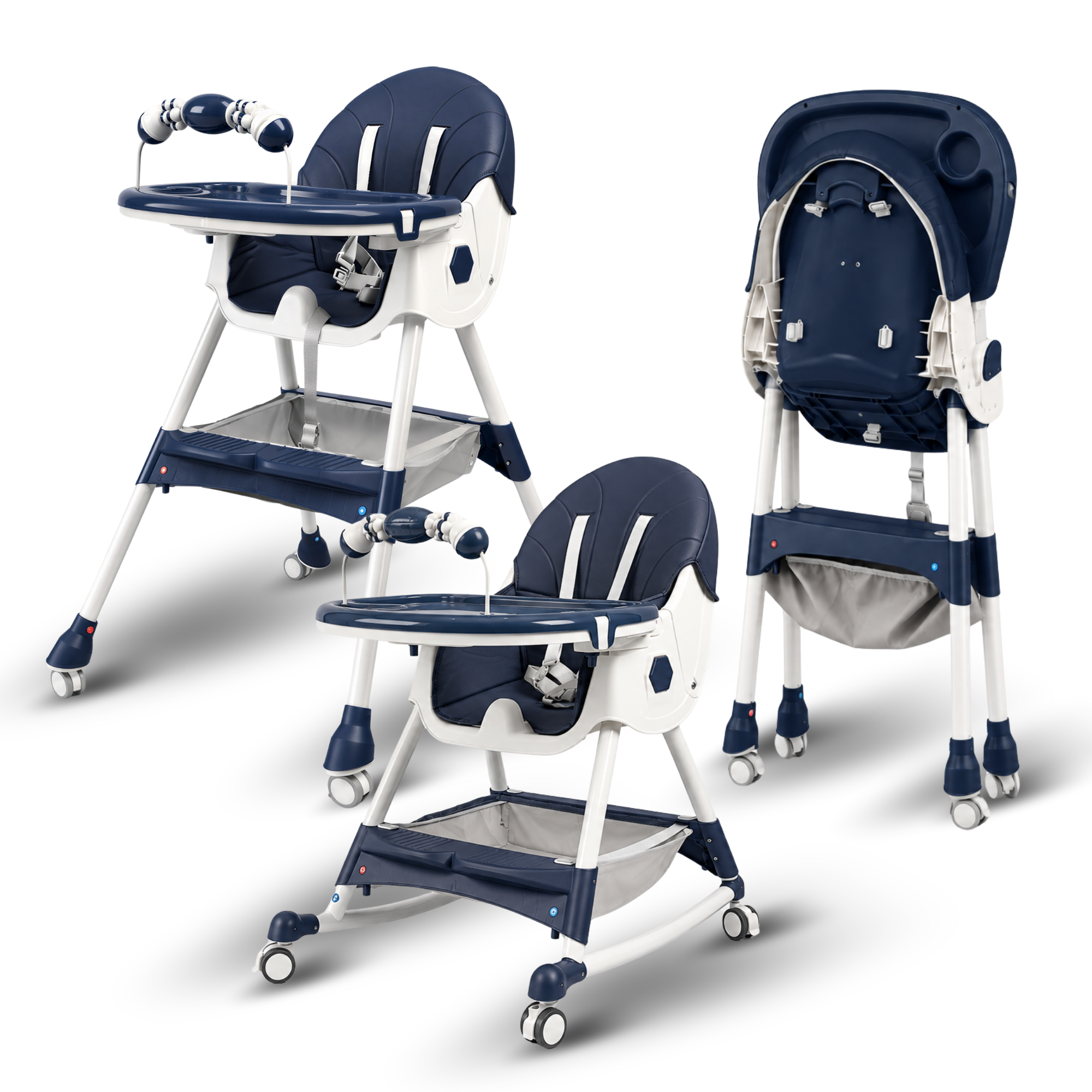 Scaun de masa multifunctional, 3 in 1, potrivit de la 6 luni la 6 ani