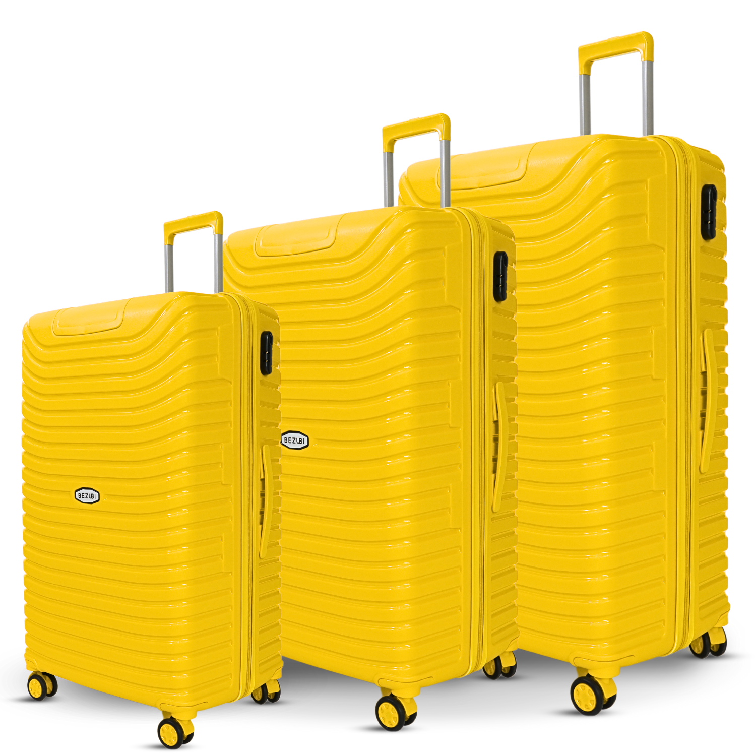 Set complet 3 trolere pentru vacanta, Galben