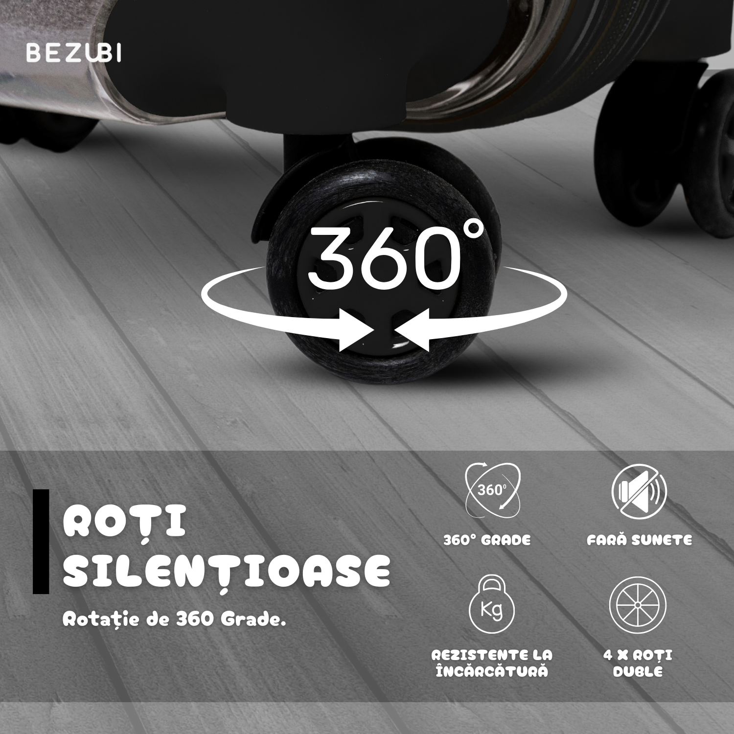 Troler Transport Bezubi Pet, pentru Animale de Companie, Negru