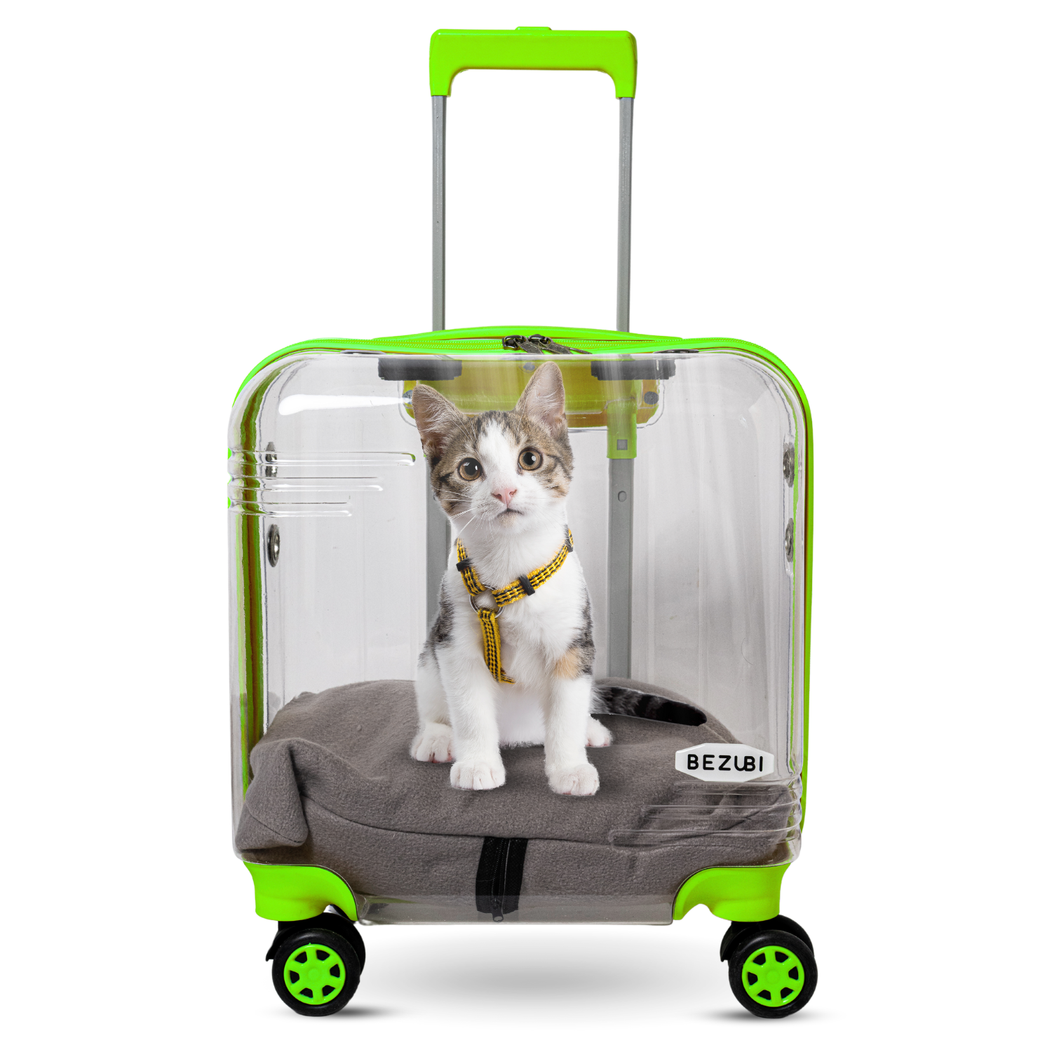 Troler Transport Bezubi Pet, pentru Animale de Companie, Verde