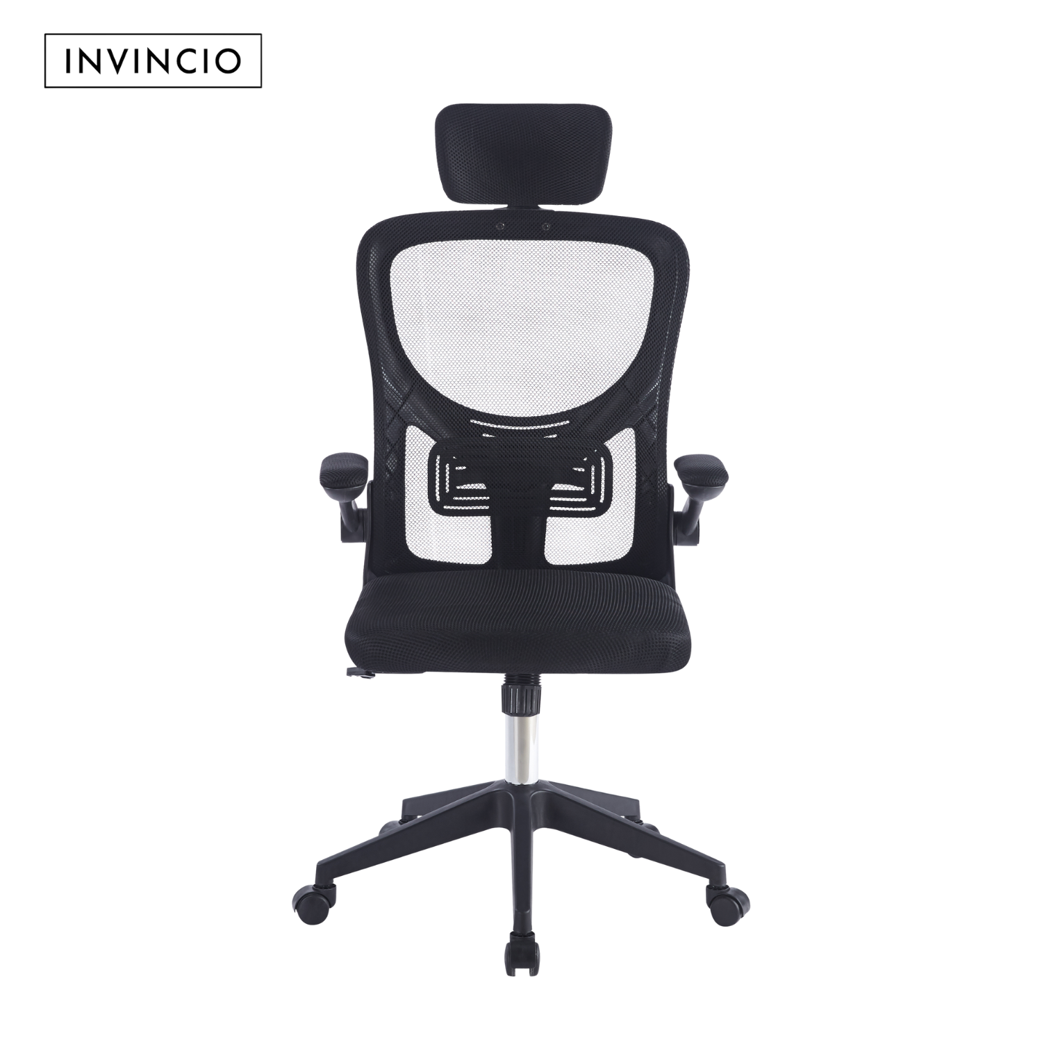 nvincio SmartFit – Scaun ergonomic reglabil cu tetiera, negru