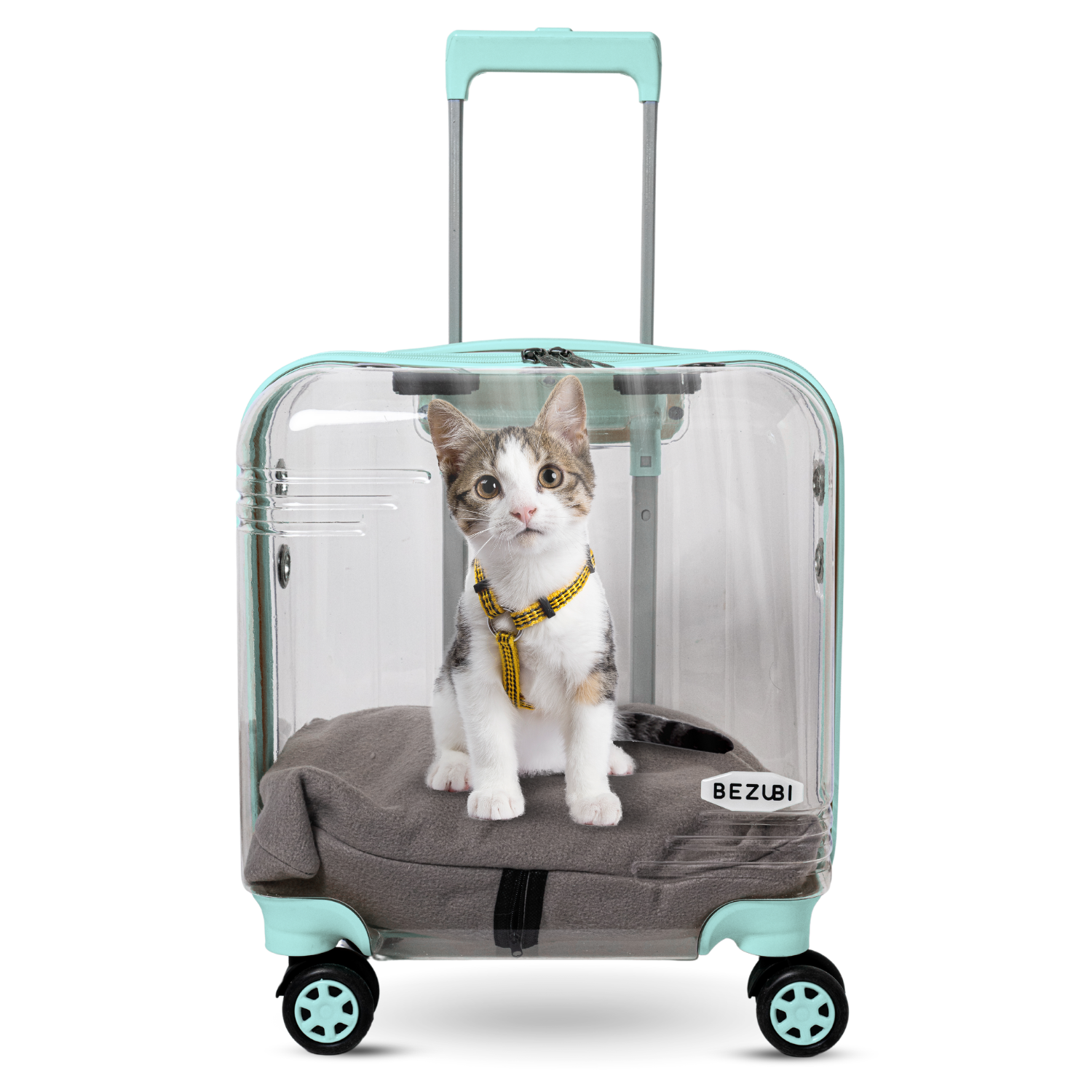 Troler Transport Bezubi Pet, pentru Animale de Companie, Albastru Pastel