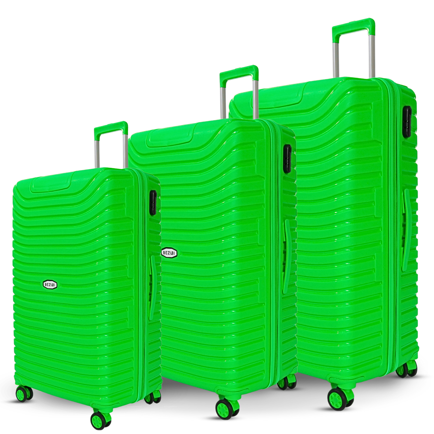 Set complet 3 trolere pentru vacanta, Verde