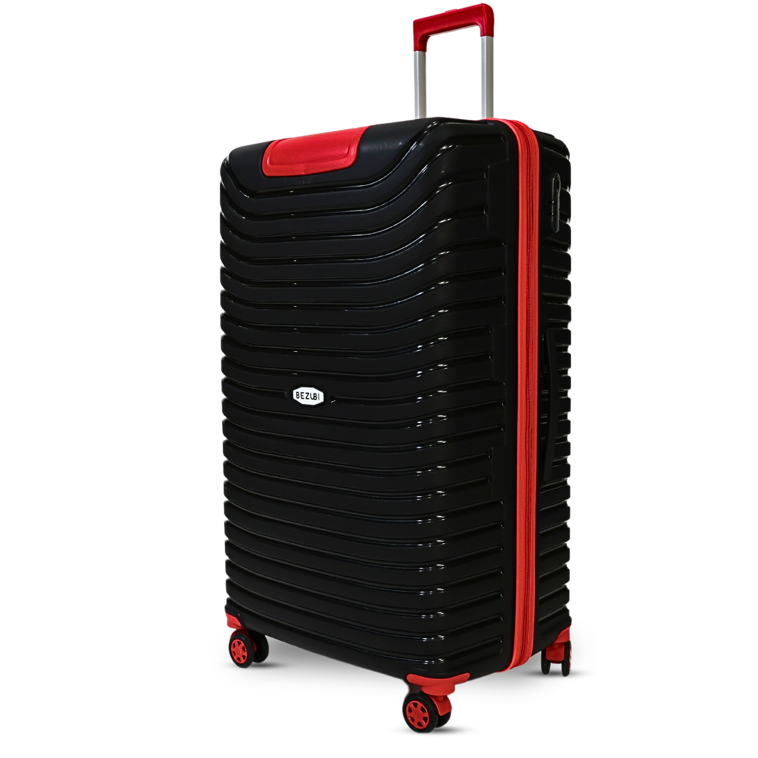 Troler mic, bagaj de mana, 55x40x20, Negru-Rosu