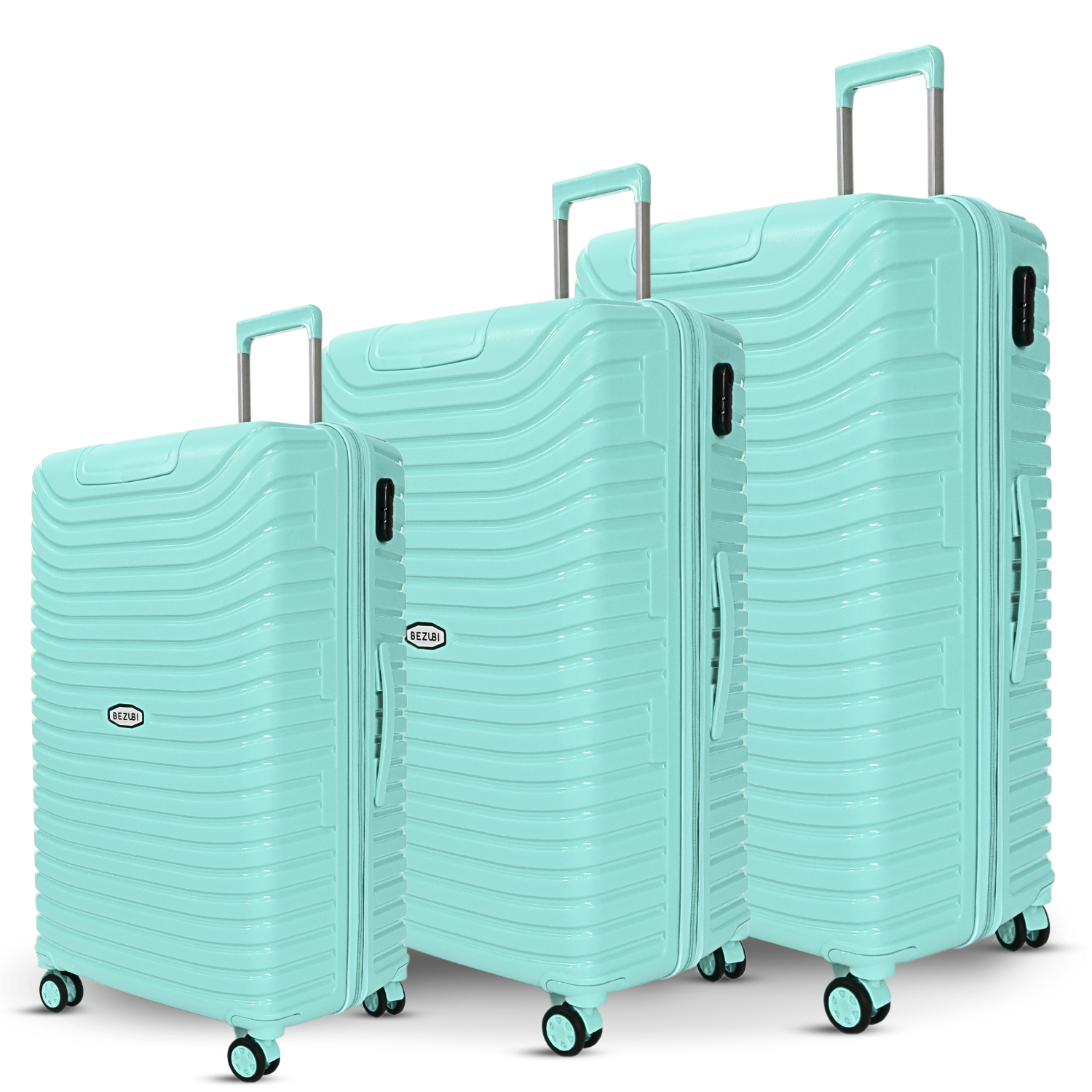 Set complet 3 trolere pentru vacanta, Turcoaz