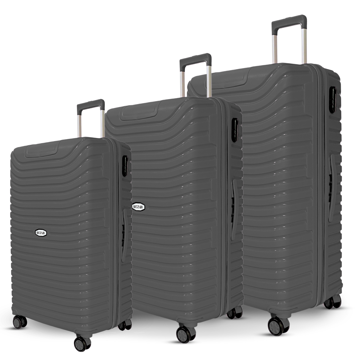 Set complet 3 trolere pentru vacanta, Gri