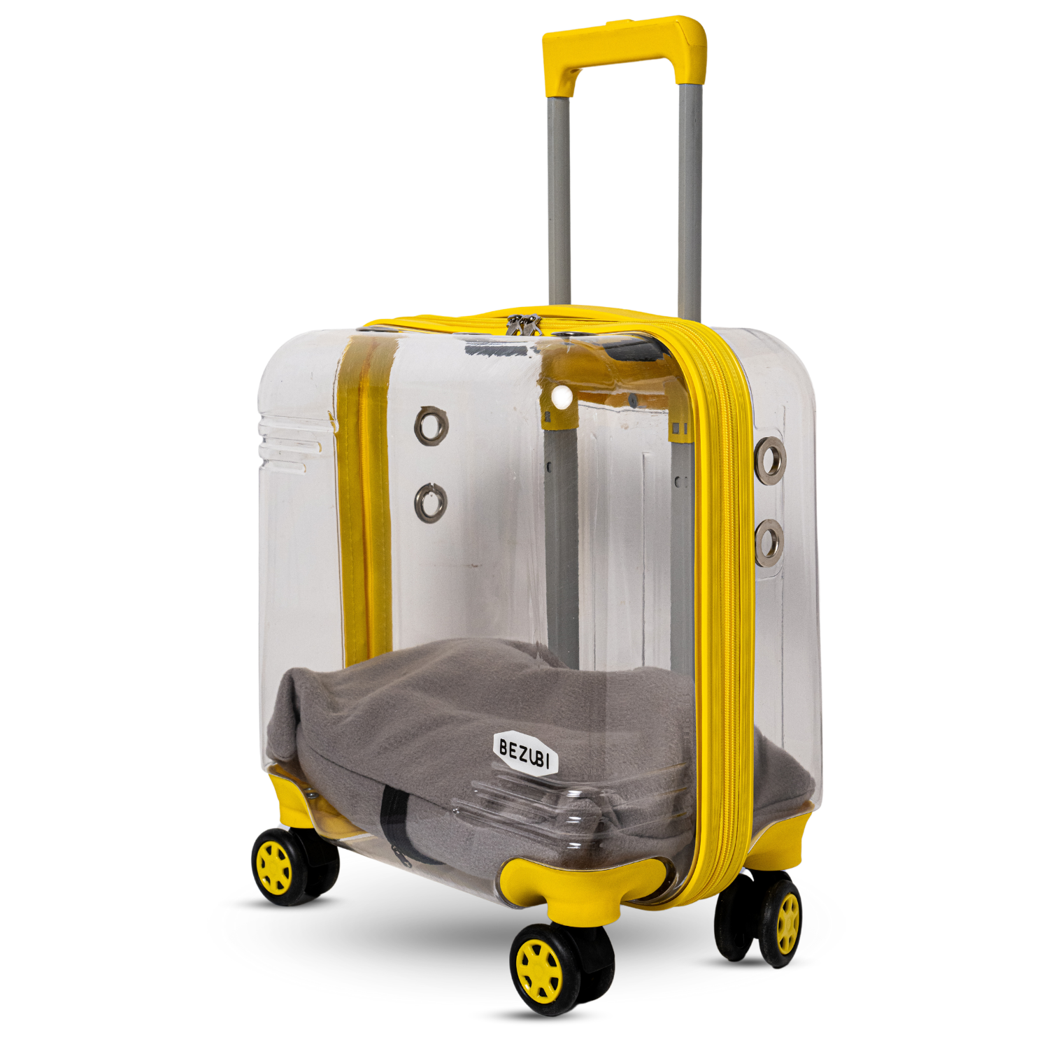 Troler Transport Bezubi Pet, pentru Animale de Companie, Galben