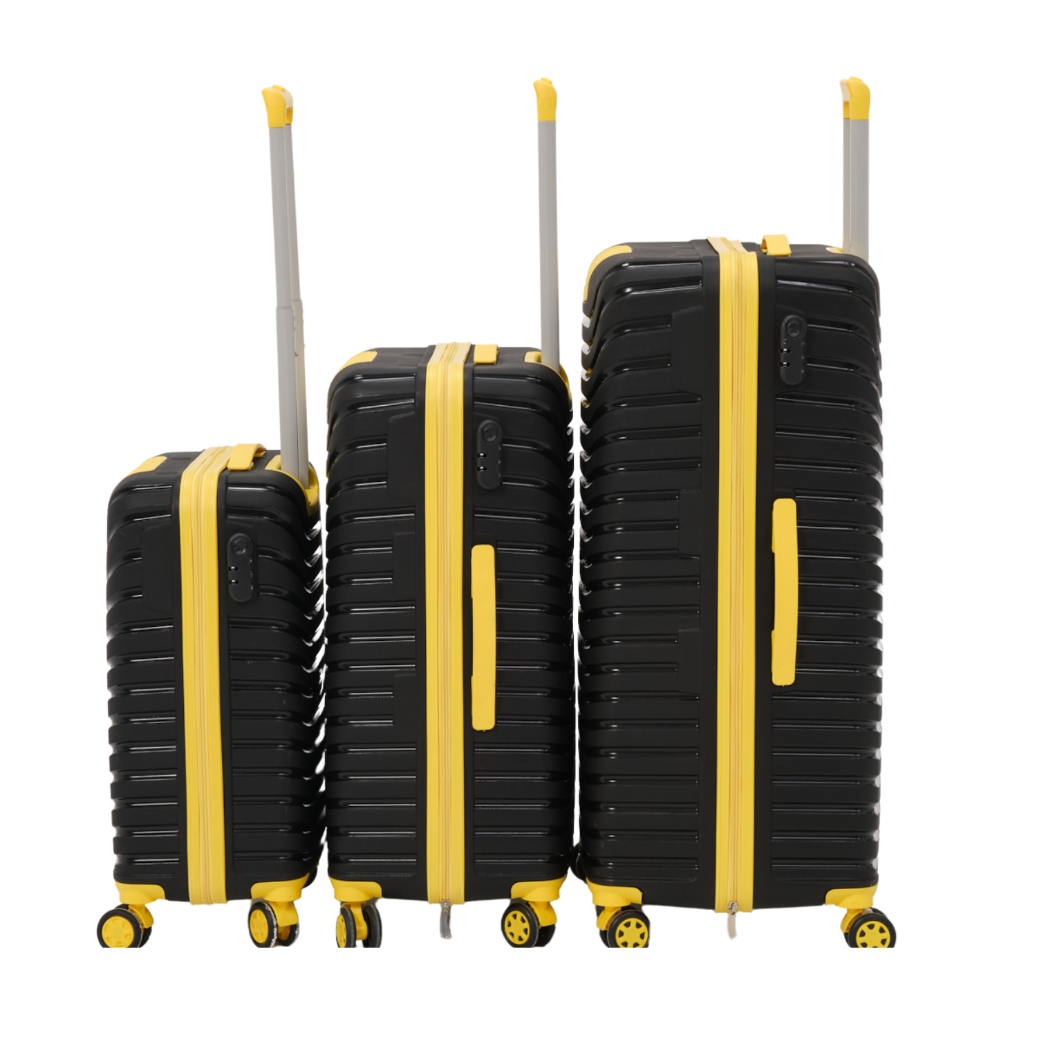 Set complet 3 trolere pentru vacanta, Galben negru