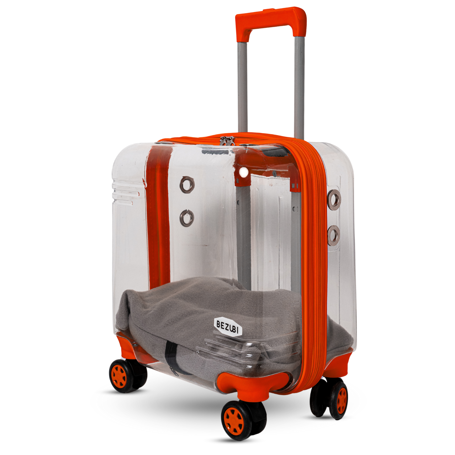 Troler Transport Bezubi Pet, pentru Animale de Companie, Portocaliu