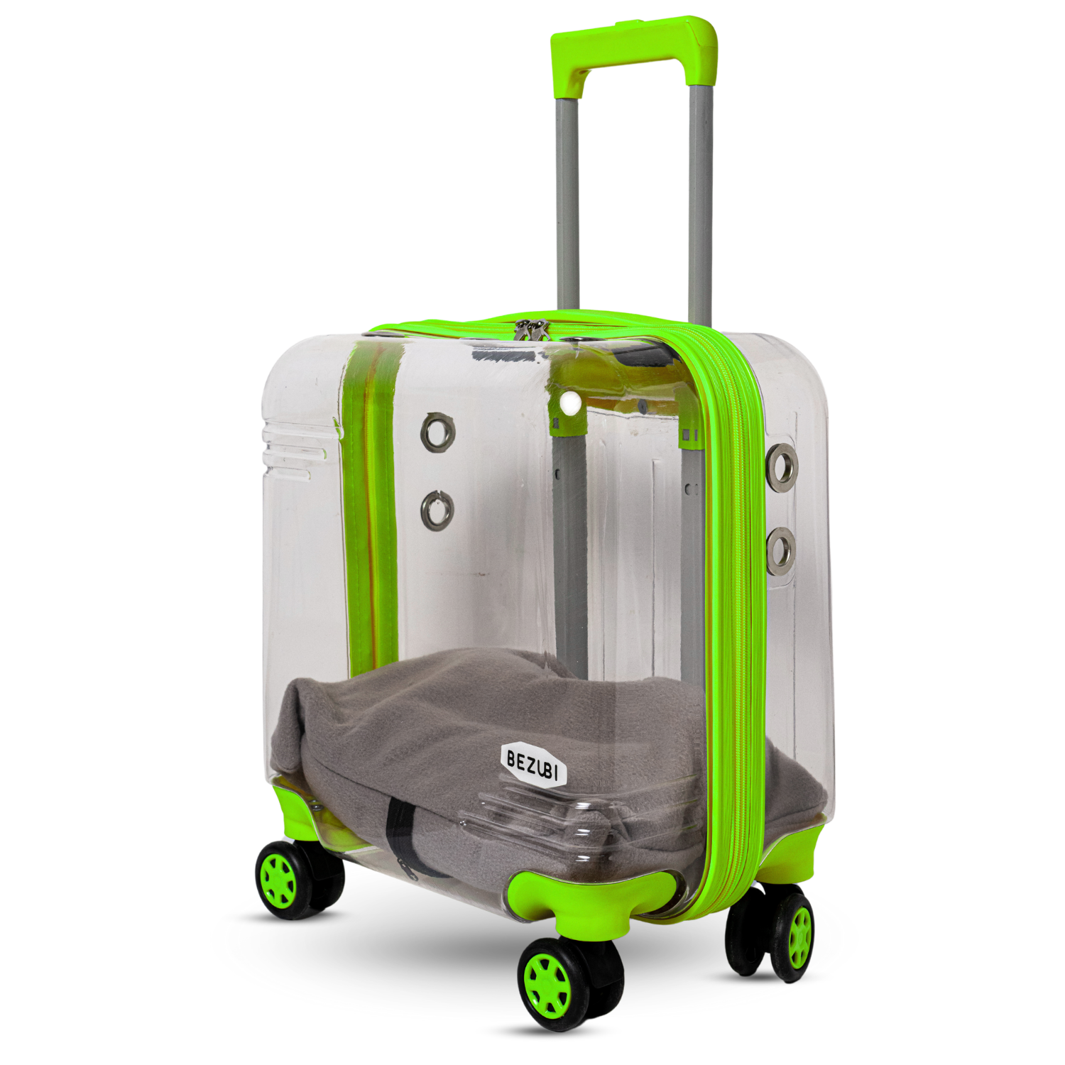 Troler Transport Bezubi Pet, pentru Animale de Companie, Verde