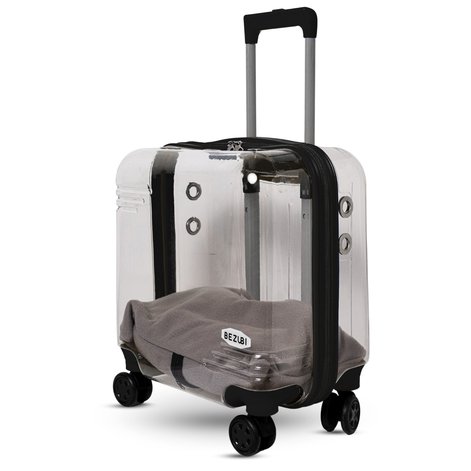 Troler Transport Bezubi Pet, pentru Animale de Companie, Negru