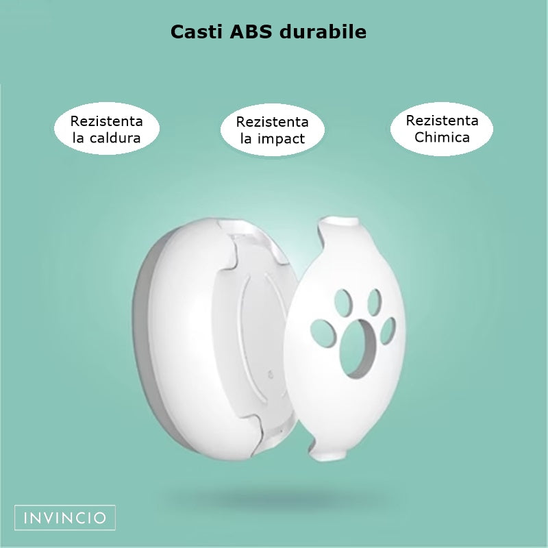 Casti antifonate INVINCIO® Muffy, pentru copii si bebelusi pana la 36 luni, ofera protectie auditiva, somn linistit, mentin copilul calm in medii zgomotoase, sistem de prindere sigur pentru fontanela, cu bentita elastica, usor de folosit, din ABS, Gri