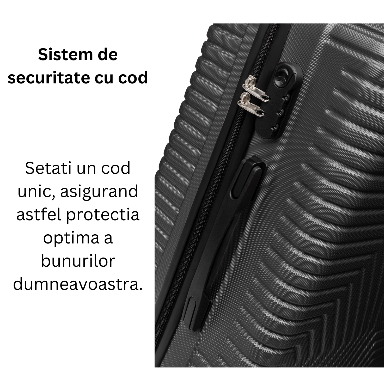 Set Geanta Cosmetica Make-up Bezubi Glam si Troler Cabina avion POLO, negru