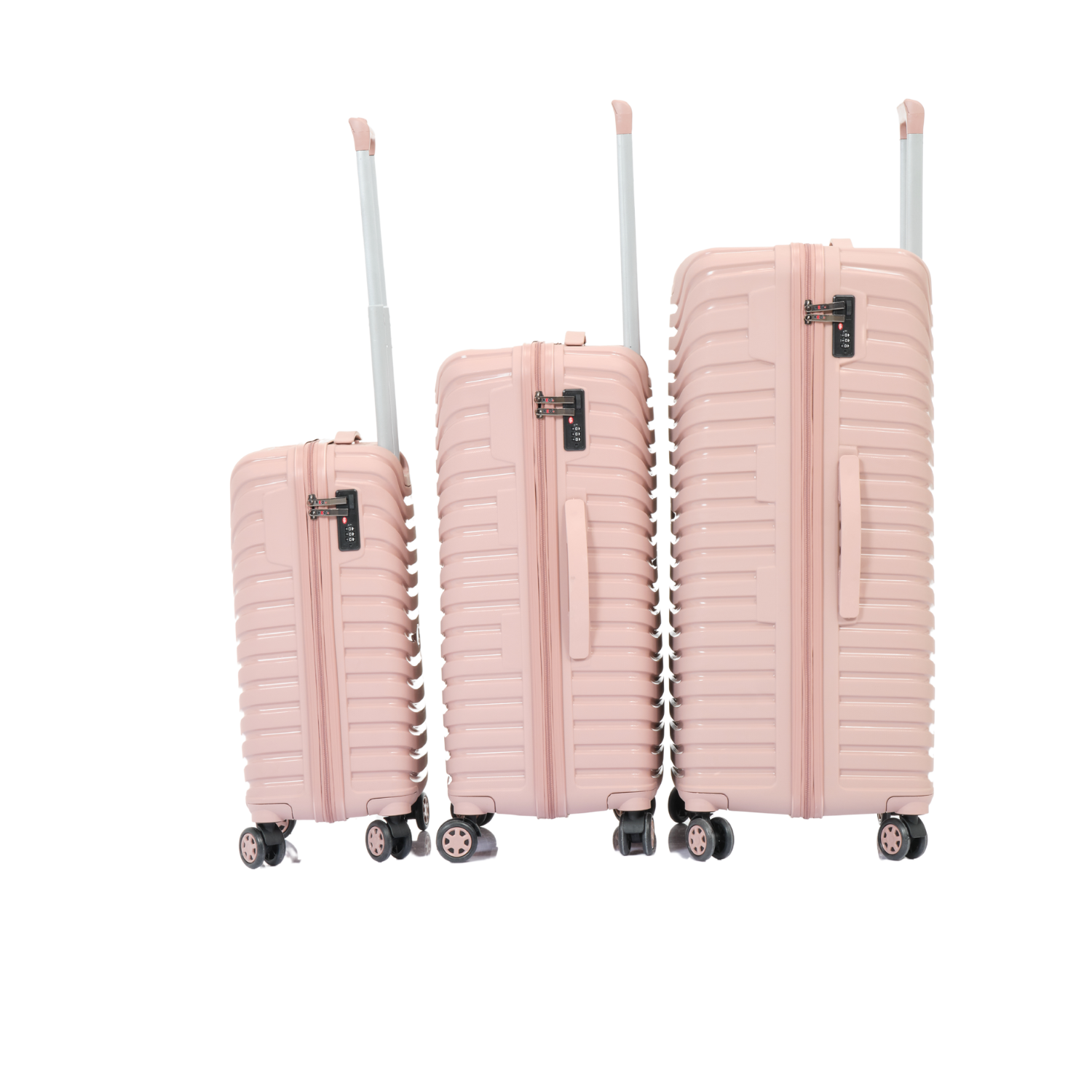 Set complet 3 trolere pentru vacanta, Roz