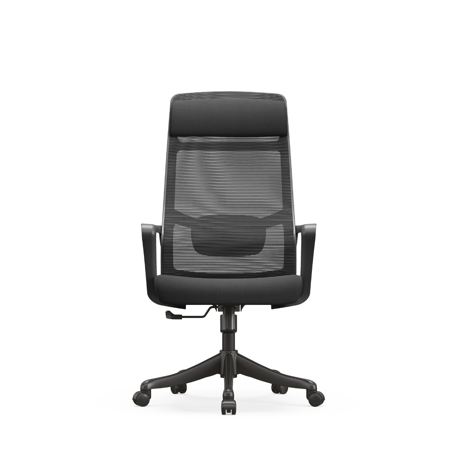 Scaun Ergonomic de Birou, Invincio, Steven-H, Cotiere Fixe, Spatar Mesh, Suport Lombar 2D Reglabil, Tetiera Reglabila 2D, Sezut Gros 6cm, Reglaj si Blocare pe 3 pozitii, Sarcina Maxima 136kg, Negru