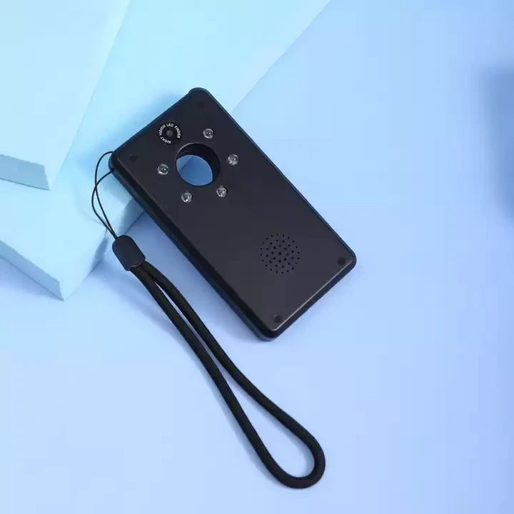 Detector Antispionaj Invincio Smart pentru aparate si dispozitive de spionaj, multifunctional, pentru camere wi-fi ascunse, microfoane spion, localizatoare GPS / GSM si reportofoane, acumulator 400 mah, negru navy