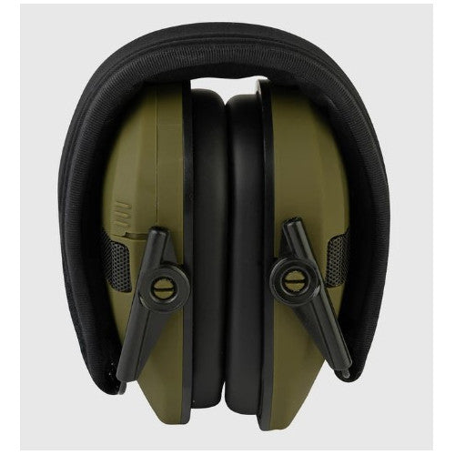 Casti Tactice Antifon INVINCIO® W1, Reducere Zgomot si Protectie Auditiva, Pliabile, Filtrare Zgomot Ambiental si Sensibilitate Reglabila, Doua Microfoane, Conectare Audio prin Jack, pentru Vanatoare, Poligon, Paintball, Airsoft, camuflaj verde