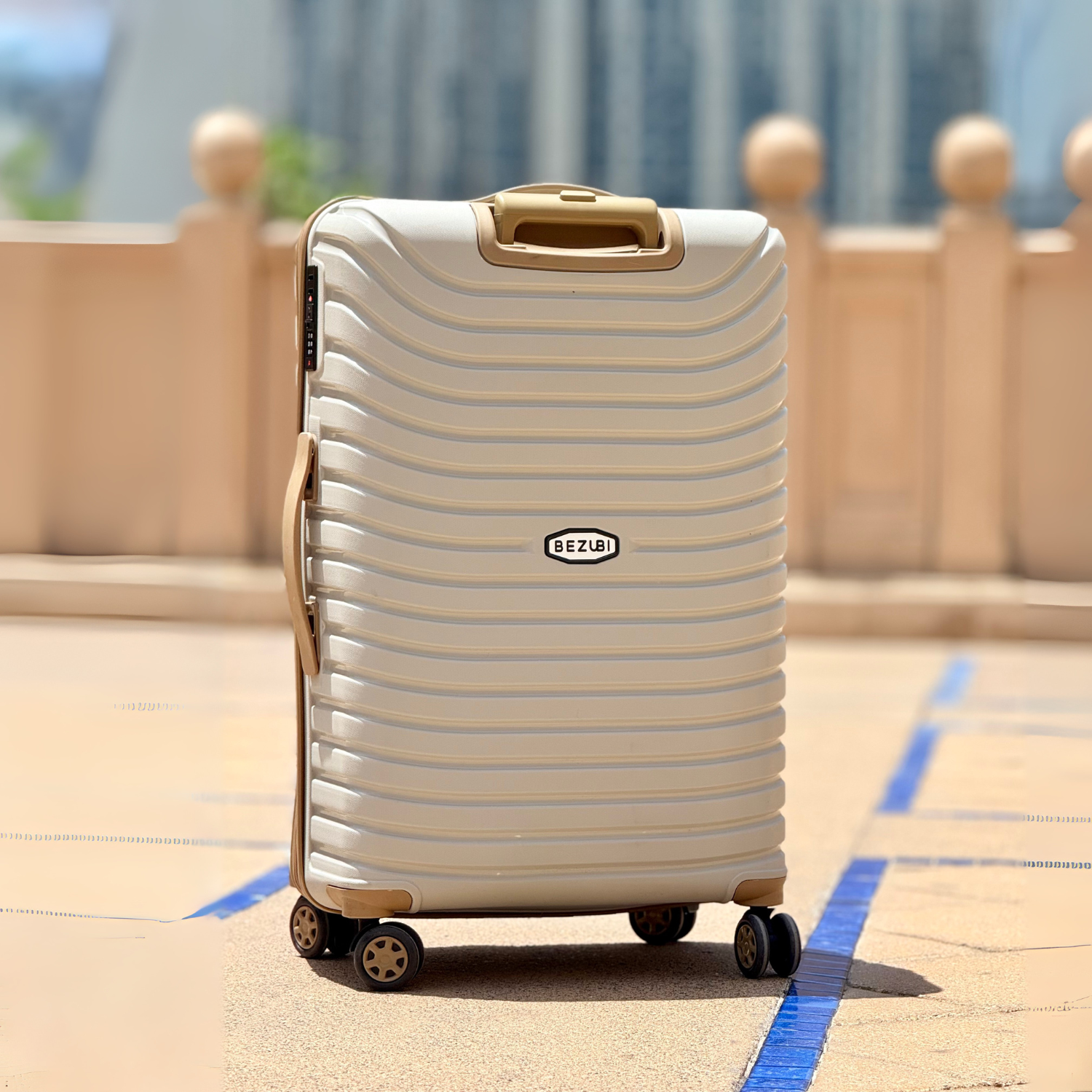 Troler mare, bagaj de cala, 84x50x38, bej