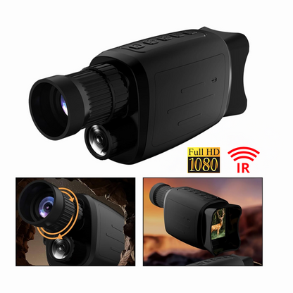 Monoclu digital infraroșu Invincio Explore, rezolutie FullHD, zoom 16x, negru, 120x150x60mm