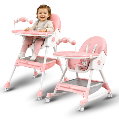 Scaun de masa multifunctional, 3 in 1, potrivit de la 6 luni la 6 ani