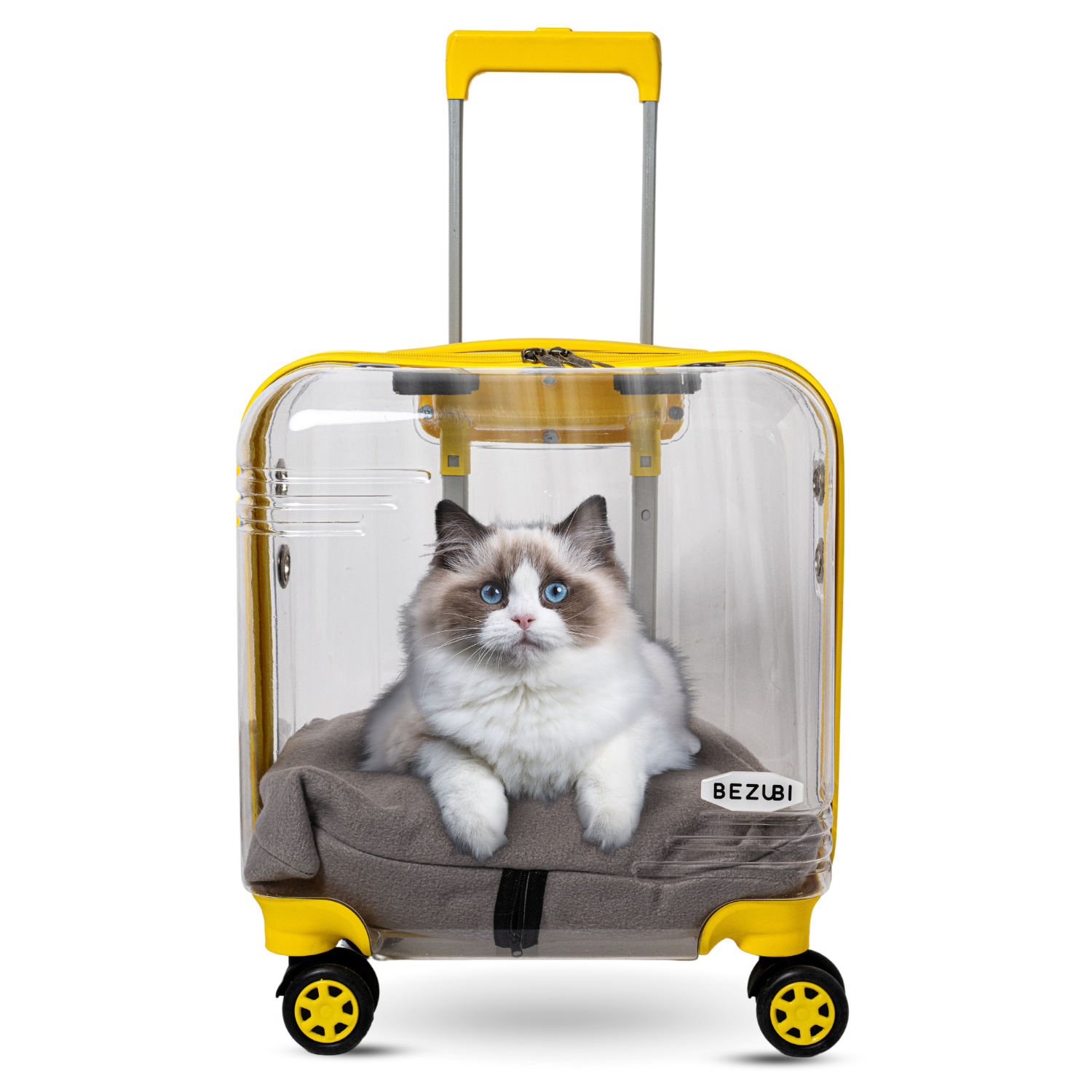 Troler Transport Bezubi Pet, pentru Animale de Companie, Galben