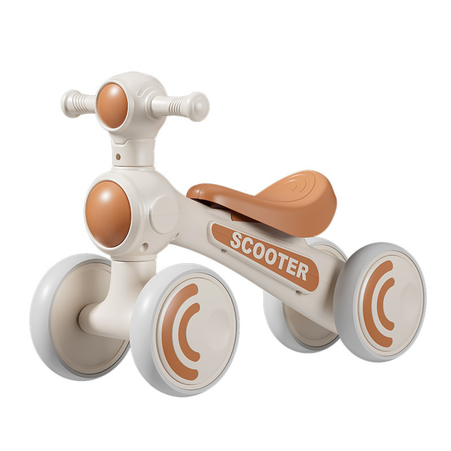 Invincio Kid 1–4 ani – Bicicleta fara pedale cu 4 roti, portocaliu
