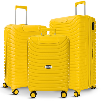 Set complet 3 trolere pentru vacanta, Galben