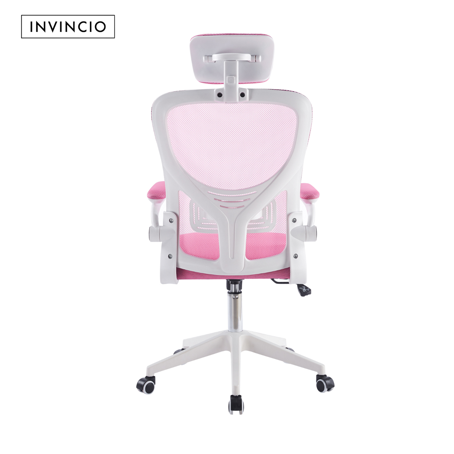 Invincio SmartFit – Scaun ergonomic cu suport lombar, roz