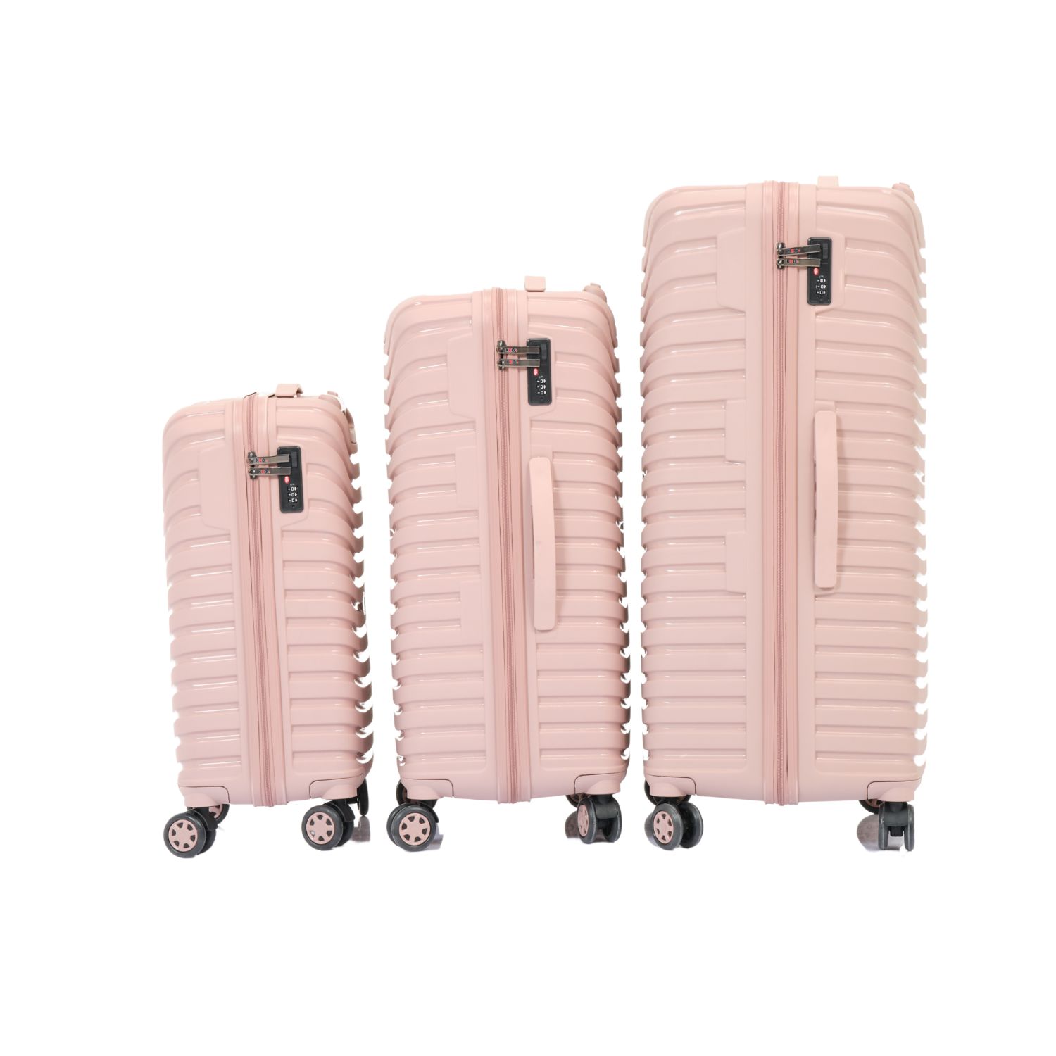 Set complet 3 trolere pentru vacanta, Roz