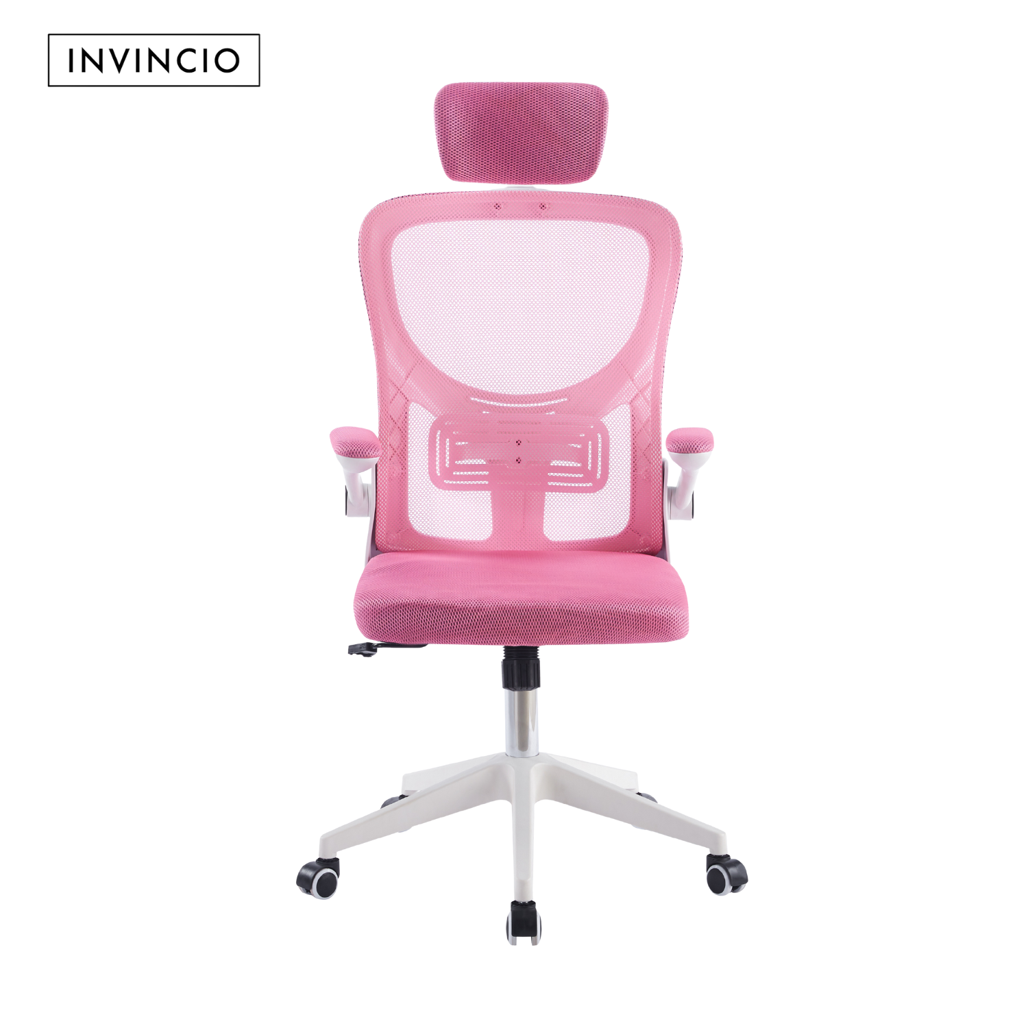 Invincio SmartFit – Scaun ergonomic cu suport lombar, roz