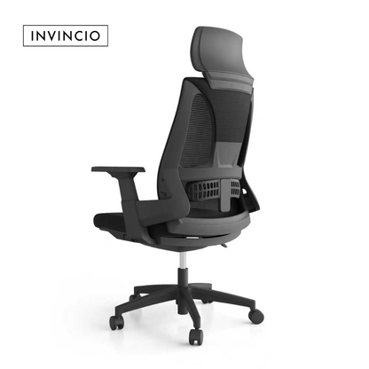 Invincio Walker-H – Scaun ergonomic mesh cu brate 3D, negru