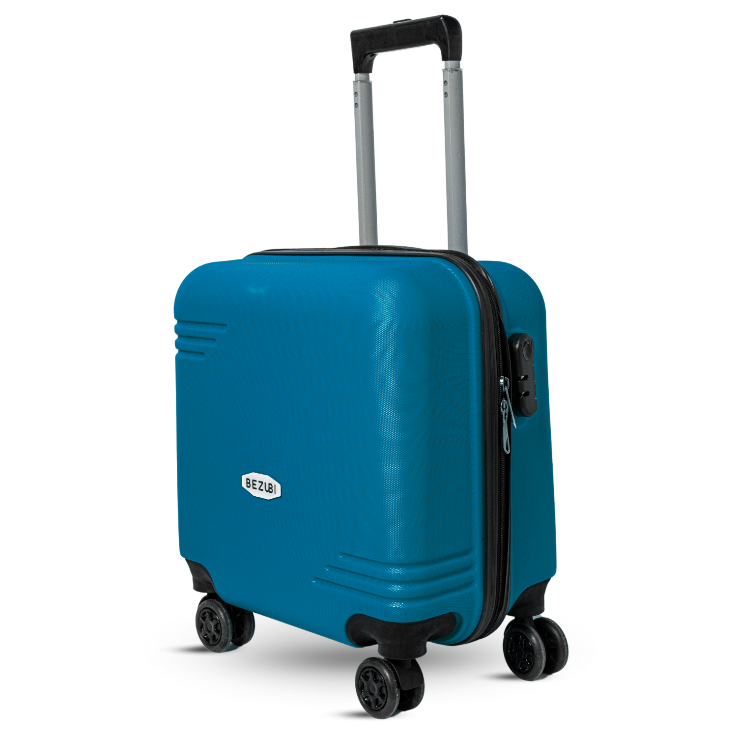 Troler Cabina Bezubi On the Go, Maner Telescopic, Albastru Azur