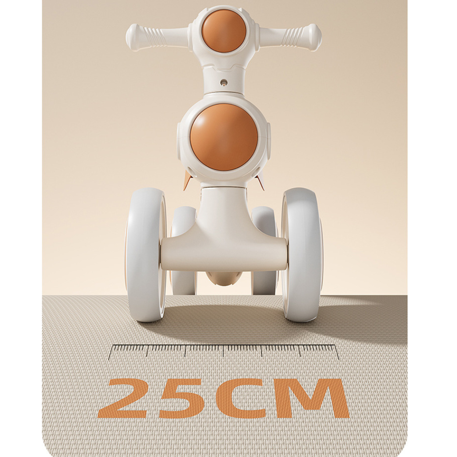 Invincio Kid 1–4 ani – Bicicleta fara pedale cu 4 roti, portocaliu