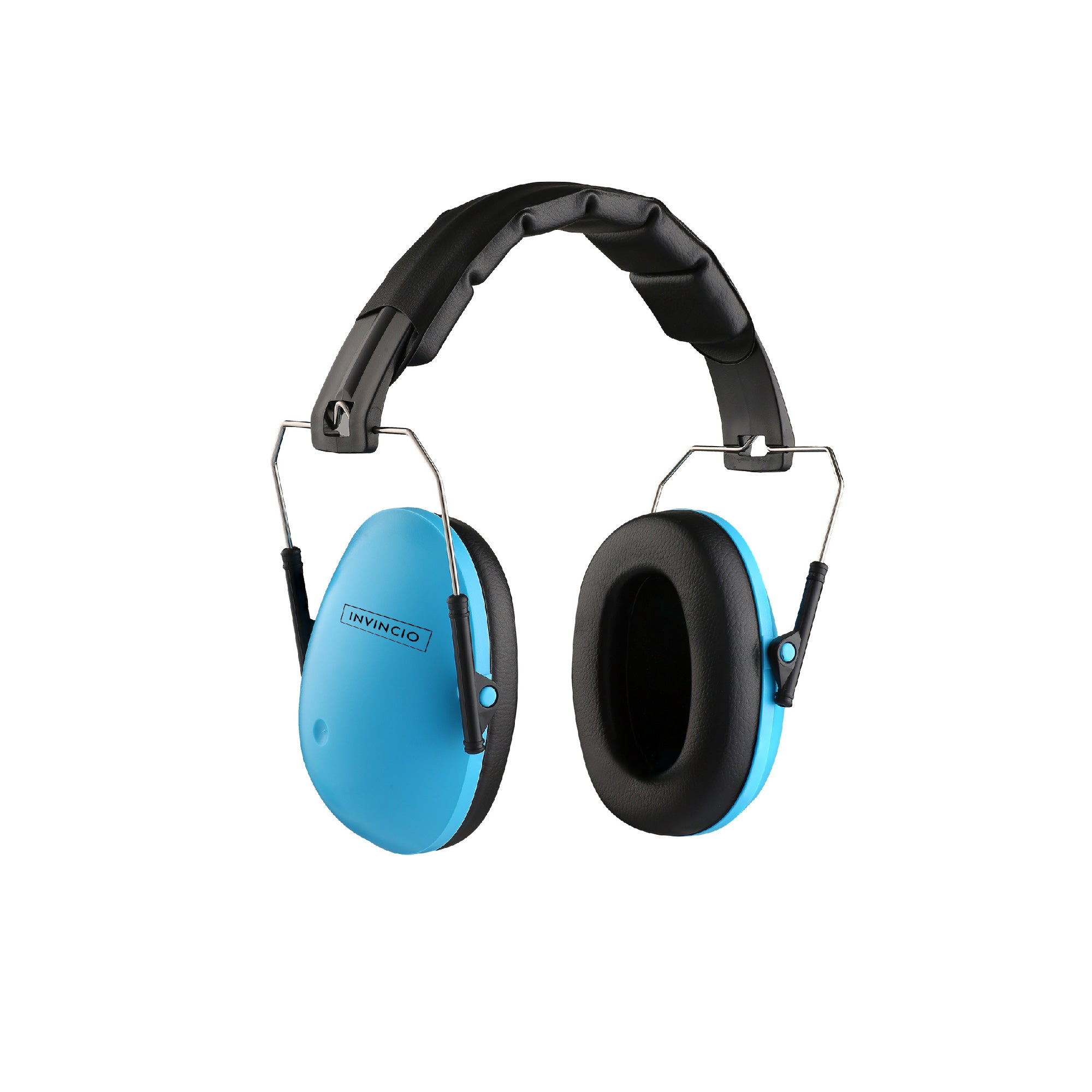 Casti antifoane copii 3-10 ani INVINCIO Safety, marime reglabil, confortabile, ergonomice, captusite, usoare, pentru protectia auzului, albastru mat