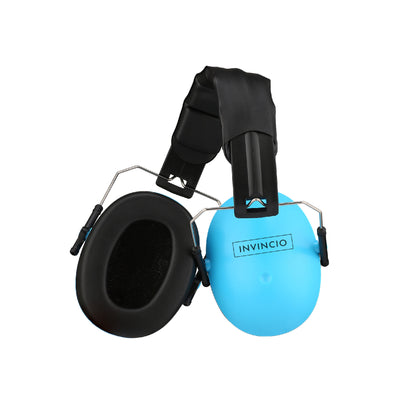 Casti antifoane copii 3-10 ani INVINCIO Safety, marime reglabil, confortabile, ergonomice, captusite, usoare, pentru protectia auzului, albastru mat