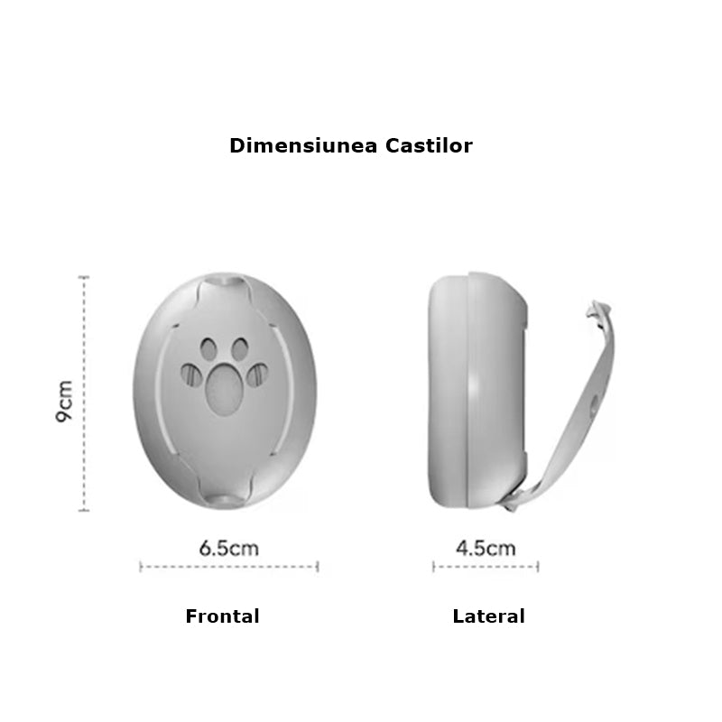 Casti antifonate INVINCIO® Muffy, pentru copii si bebelusi pana la 36 luni, ofera protectie auditiva, somn linistit, mentin copilul calm in medii zgomotoase, sistem de prindere sigur pentru fontanela, cu bentita elastica, usor de folosit, din ABS, Gri